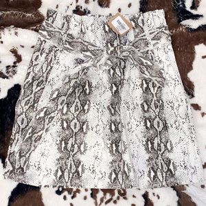 Vestique snakeskin skirt